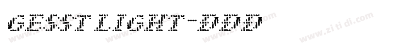 gesst light字体转换